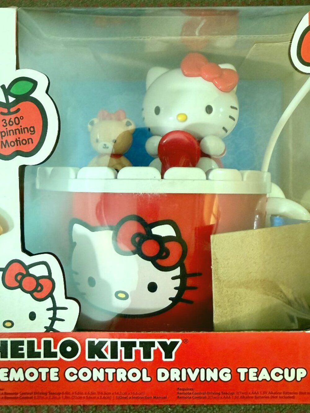 Sanrio Hello Kitty RC Driving Teacup Remote Control Toy Collectible NEW Cute